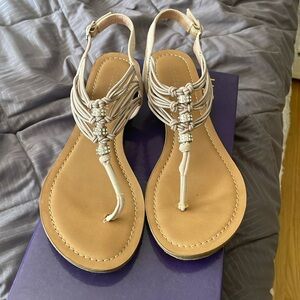 Madden Girl Tangle Blush colored sandal